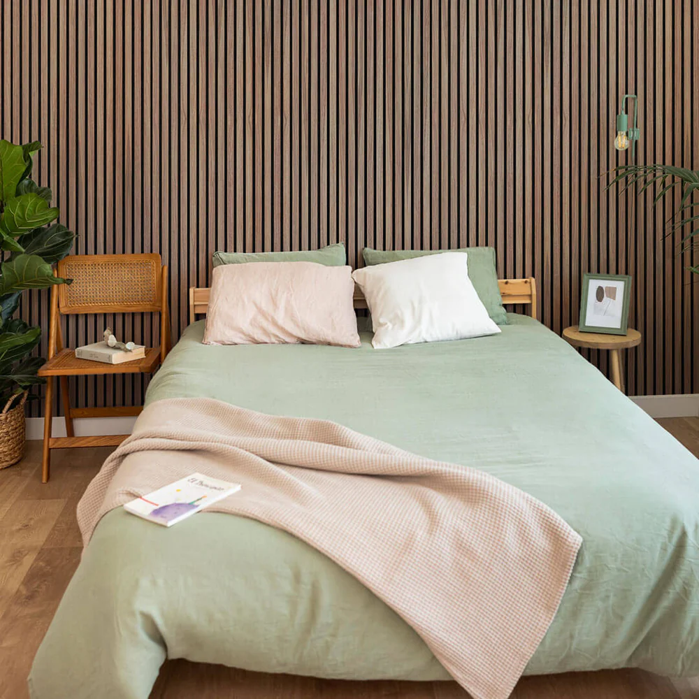 HEMVI™ Premium Akustikpanel — Naturlig Ek