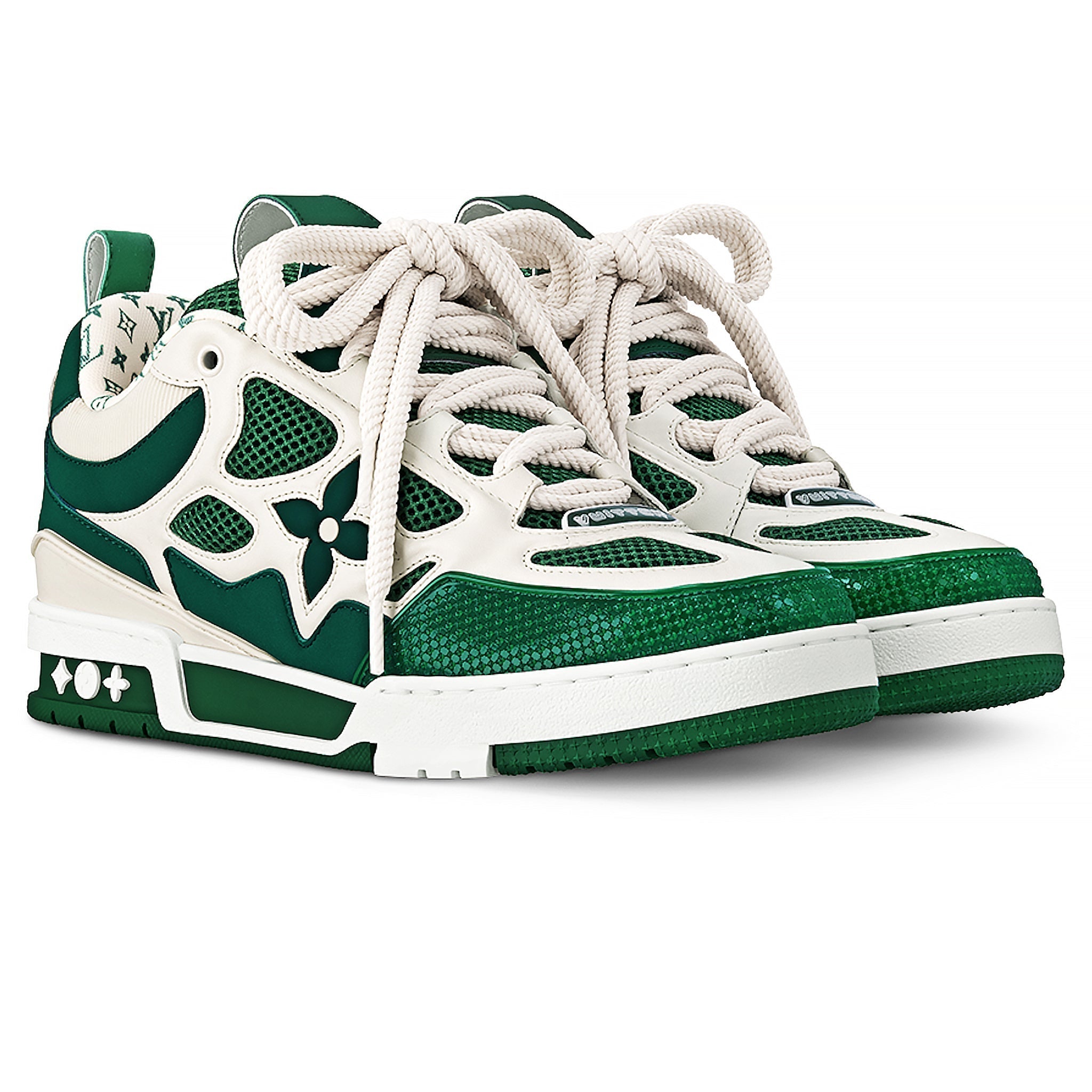 Skate Monogram Trainer Green Sneaker