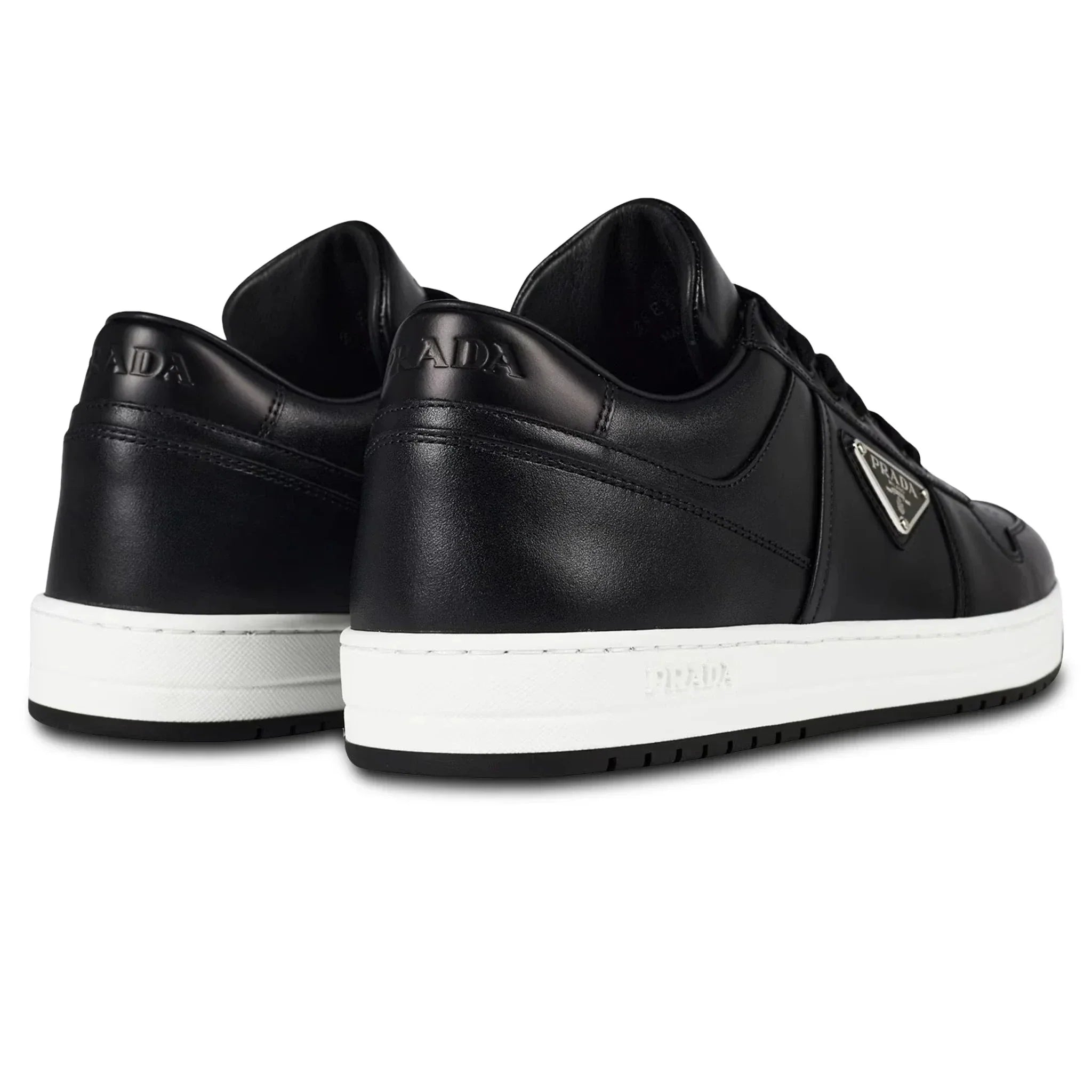 Downtown Leather Low Top Black Sneaker
