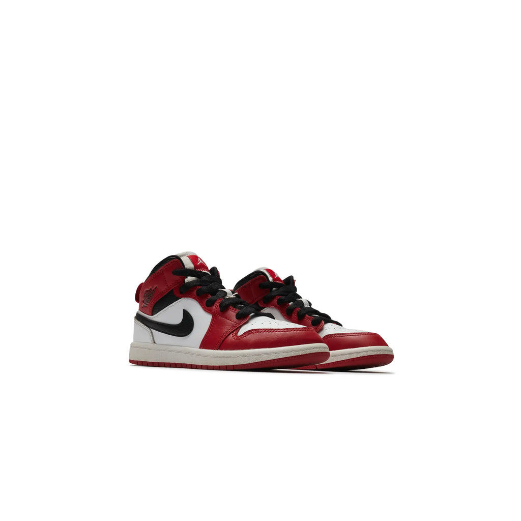 Preloved - Retro 1 Mid Chicago White Heel (PS)