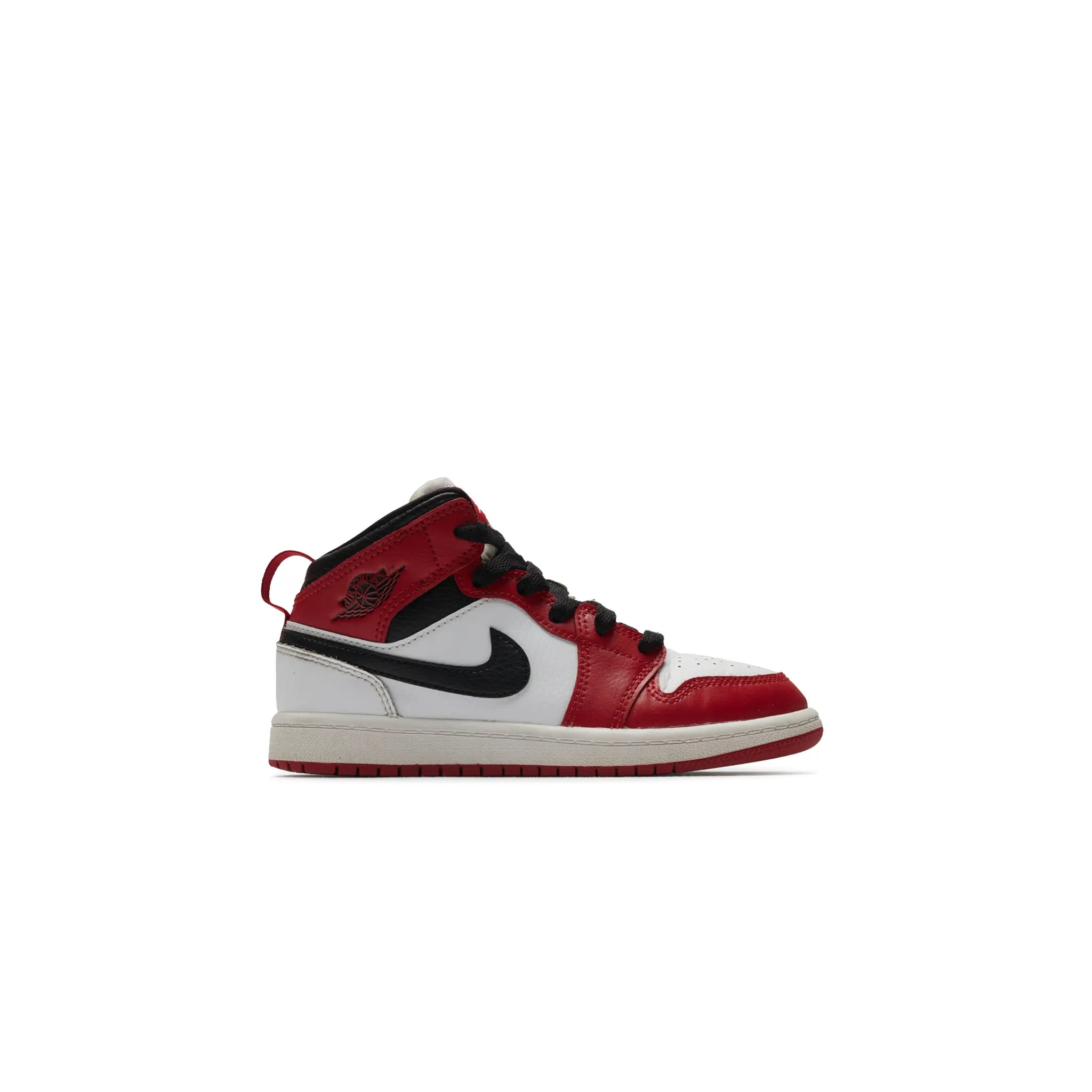 Preloved - Retro 1 Mid Chicago White Heel (PS)