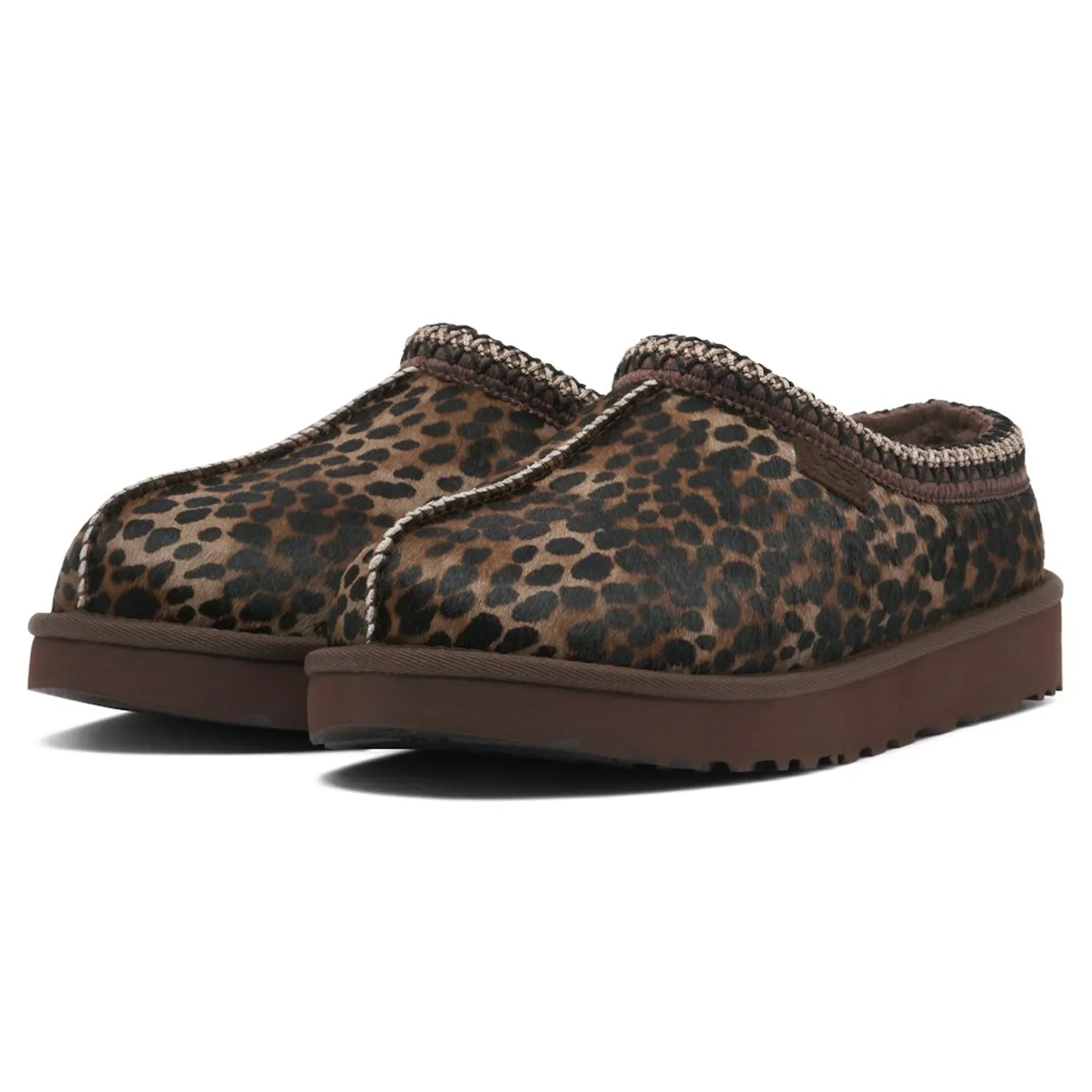 Tasman Caspian Burnt Cedar Cheetah Slippers (W)